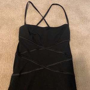 BCBG black evening gown